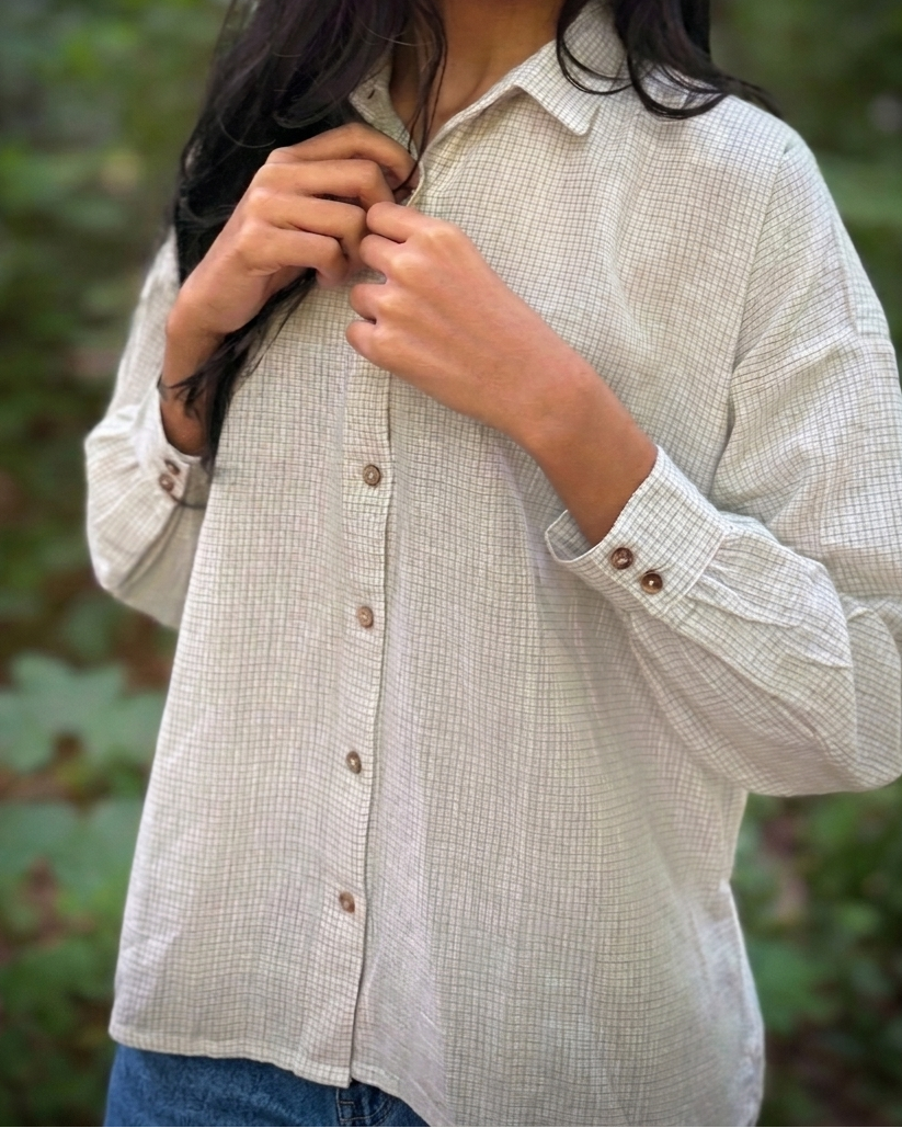 The Indigo Grid Shirt